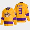 2022 adrian kempe kings gold team classics throwback jersey