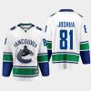 2022 dakota joshua canucks white away breakaway player jersey