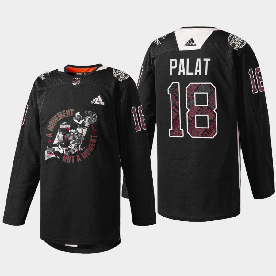 2022 ondrej palat devils black black history month warm up jersey