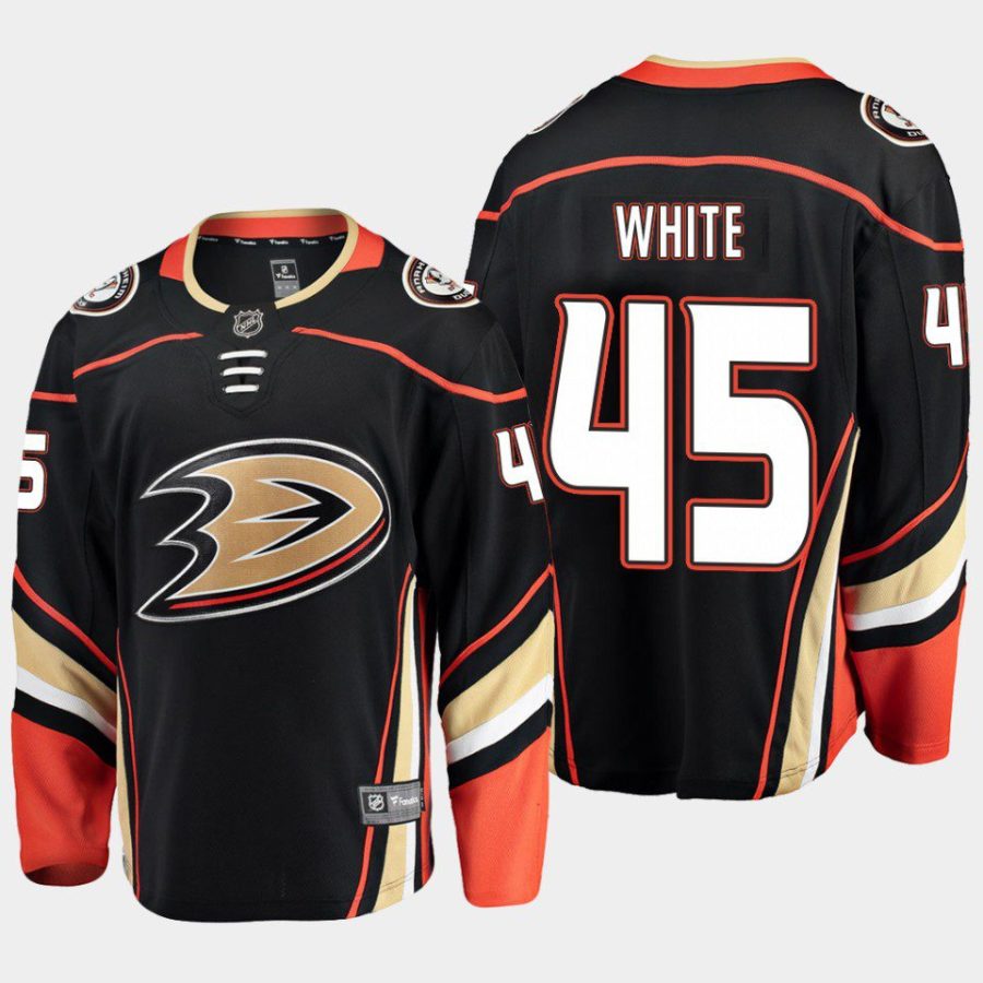 anaheim ducks colton white home breakaway player jersey black