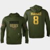 avalanche cale makar olive 2022 salute to service levelwear hoodie