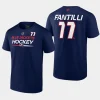 blue jackets adam fantilli navy name number authentic pro prime t shirt