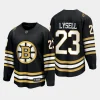 boston bruins fabian lysell 100th anniversary 2023 24 premier jersey black