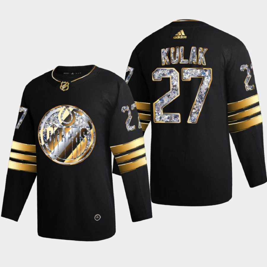 brett kulak oilers black 2022 stanley cup playoffs diamond edition authentic jersey