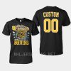 bruins custom black throwback 6x stanley cup champs t shirt