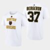 bruins patrice bergeron white wheelhouse reverse retro 2.0 t shirt