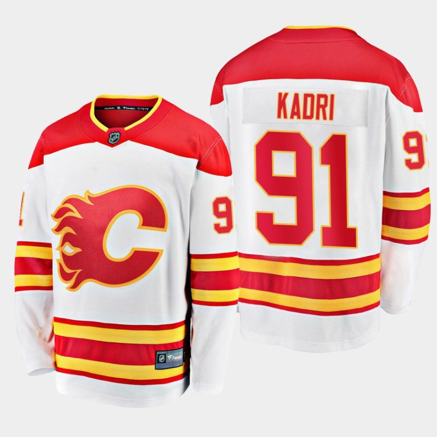 calgary flames nazem kadri away breakaway player jersey white