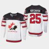 canada kevin korchinski 2023 iihf world junior championship jersey white