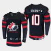 canada logan stankoven 2023 iihf world junior champions jersey black