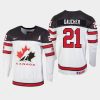 canada nathan gaucher 2023 iihf world junior championship jersey white