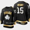 canada shane wright 20x iihf world junior gold jersey black