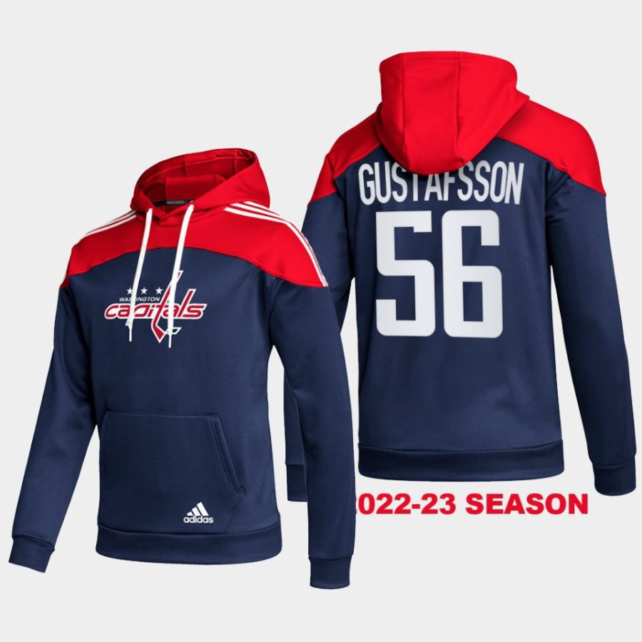 capitals erik gustafsson navy stylish aeroready pullover hoodie