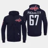 capitals max pacioretty navy classic chenille full zip jacket hoodie