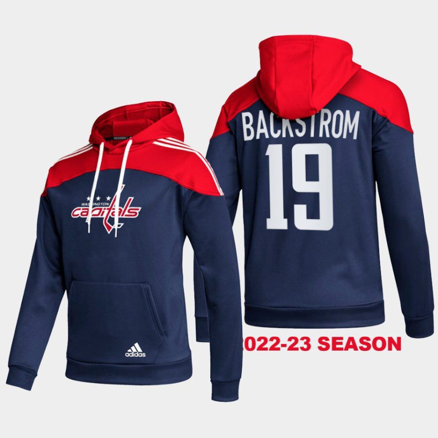 capitals nicklas backstrom navy stylish aeroready pullover hoodie