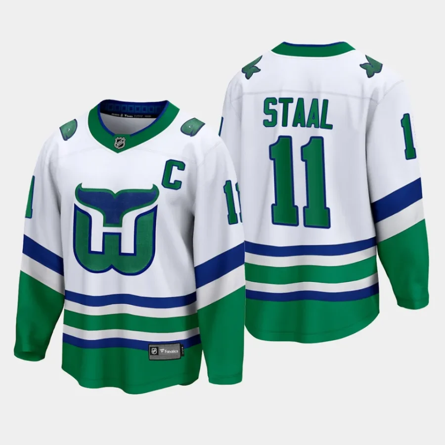 carolina hurricanes jordan staal whalers premier breakaway jersey white