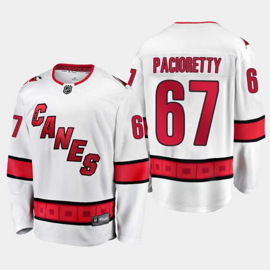 carolina hurricanes max pacioretty away 2022 breakaway player jersey white