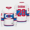 christian dvorak canadiens white winter classic 2016 throwback jersey