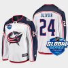 columbus blue jackets mathieu olivier 2022 nhl global series away jersey white