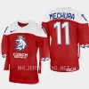 czech republic adam mechura 2023 iihf world junior championship jersey red