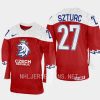 czech republic gabriel szturc 2023 iihf world junior championship jersey red