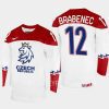 czech republic jakub brabenec 2023 iihf world junior championship jersey white