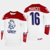 czech republic marcel marcel 2023 iihf world junior championship jersey white