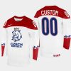 czechia hockey custom 2022 iihf world championship home jersey white