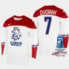 czechia hockey tomas dvorak 2023 iihf world championship men home jersey white