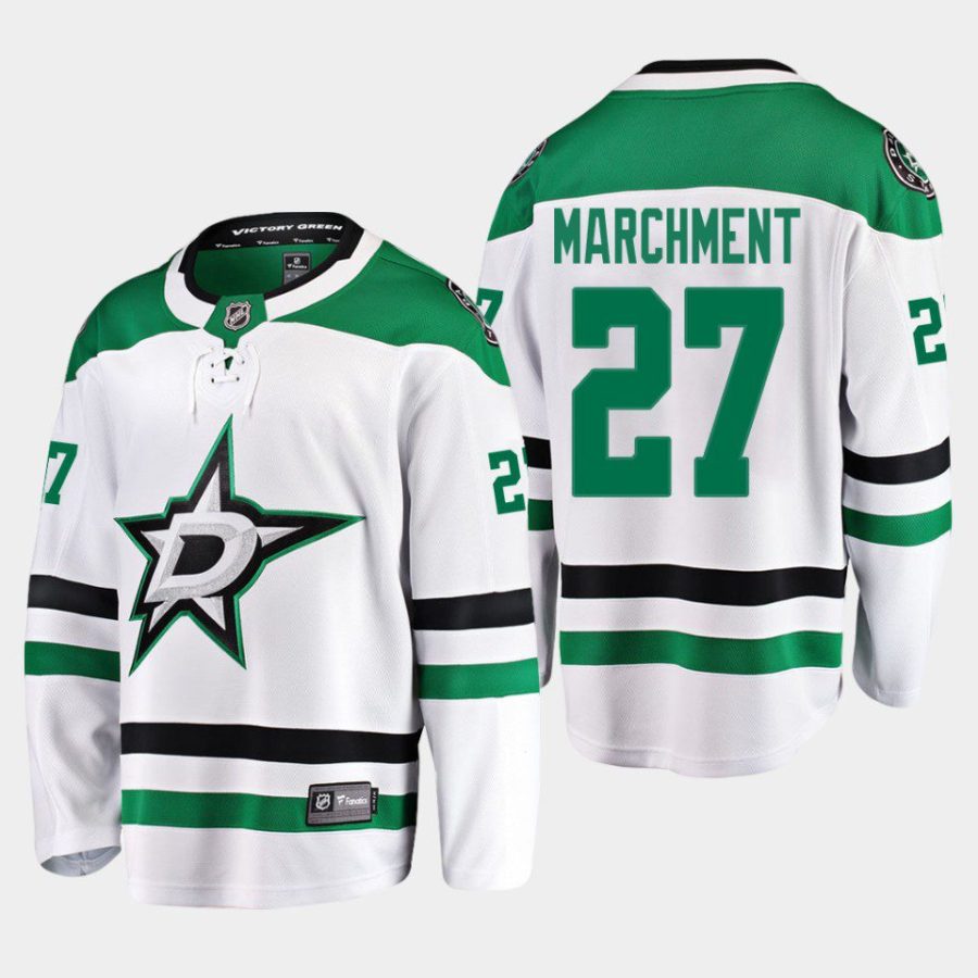 dallas stars mason marchment away breakaway player jersey white