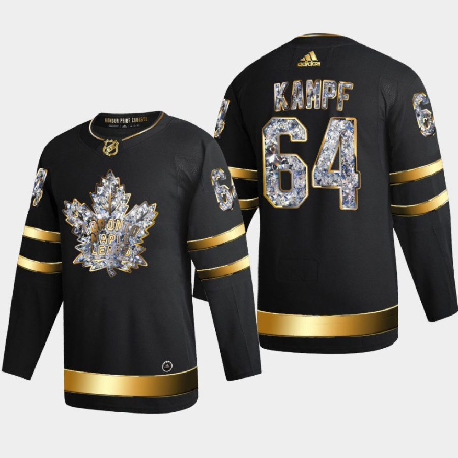 david kampf maple leafs black 2022 stanley cup playoffs diamond edition authentic jersey