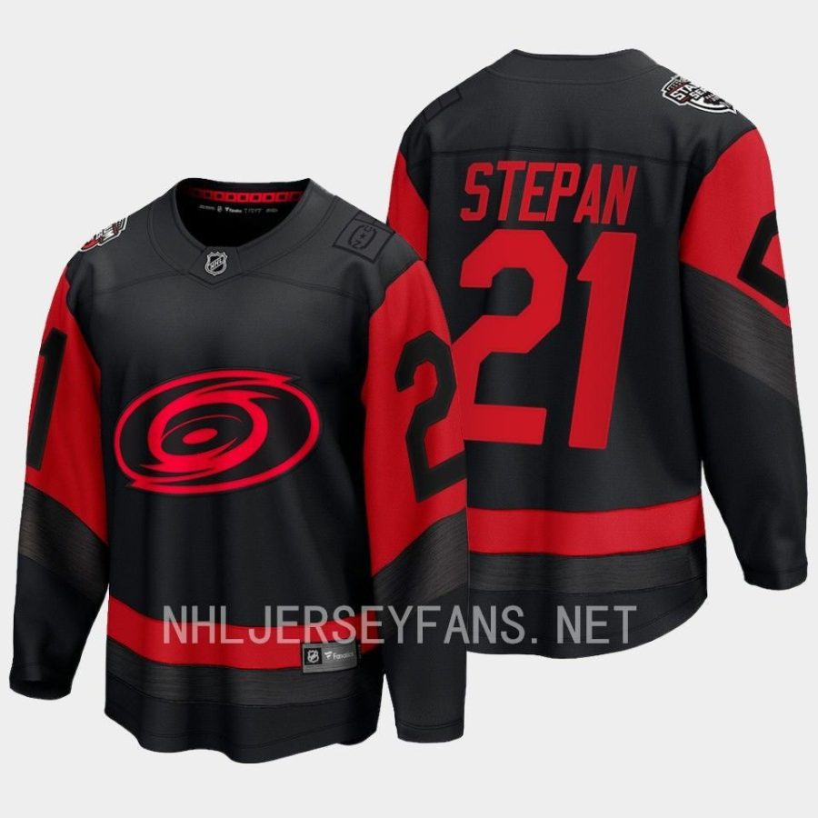 derek stepan hurricanes black 2023 nhl stadium series breakaway player jersey