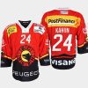 dominik kahun sc bern red 2022ice hockey shirt jersey