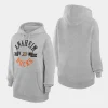 ducks women heather gray city graphic fleece pullover hoodie