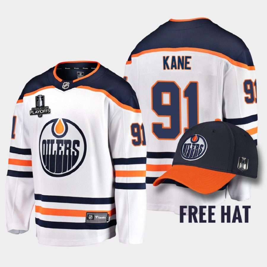 edmonton oilers evander kane 2022 pacific conference champions away jersey white