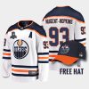 edmonton oilers ryan nugent hopkins 2022 pacific conference champions away jersey white