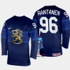 finland hockey mikko rantanen 2023 iihf world championship men away jersey navy