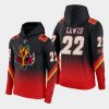 flames trevor lewis black red alternate color crash hoodie