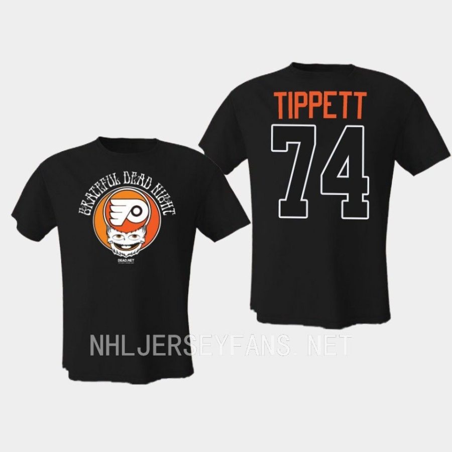 flyers owen tippett black grateful dead night limited t shirt