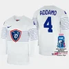 france hockey justin addamo 2023 iihf world championship men home jersey white