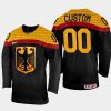 germany hockey custom 2022 iihf world championship away jersey black