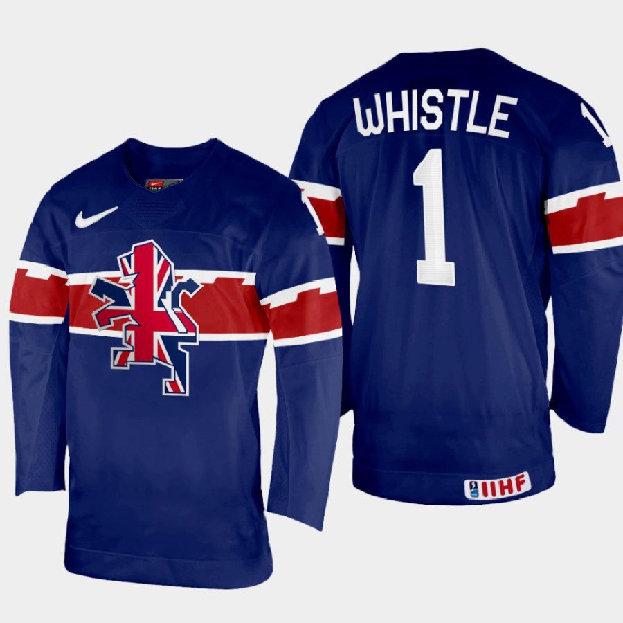 great britain hockey jackson whistle 2022 iihf world championship away jersey navy