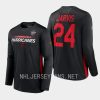 hurricanes seth jarvis black authentic pro 2023 nhl stadium series t shirt