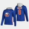 islanders noah dobson blue skate lace up hoodie