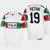 italy hockey alex petan 2022 iihf world championship home jersey white