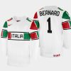 italy hockey andreas bernard 2022 iihf world championship home jersey white