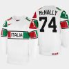 italy hockey brandon mcnally 2022 iihf world championship home jersey white