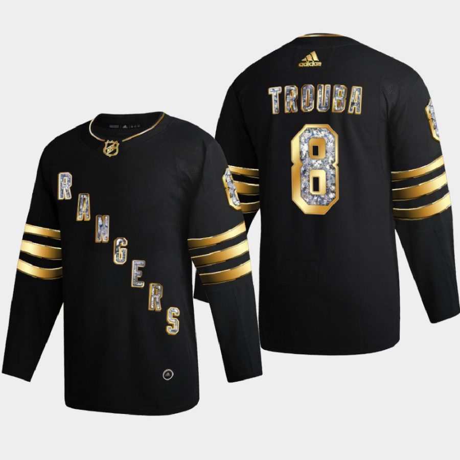 jacob trouba rangers black 2022 stanley cup playoffs diamond edition authentic jersey