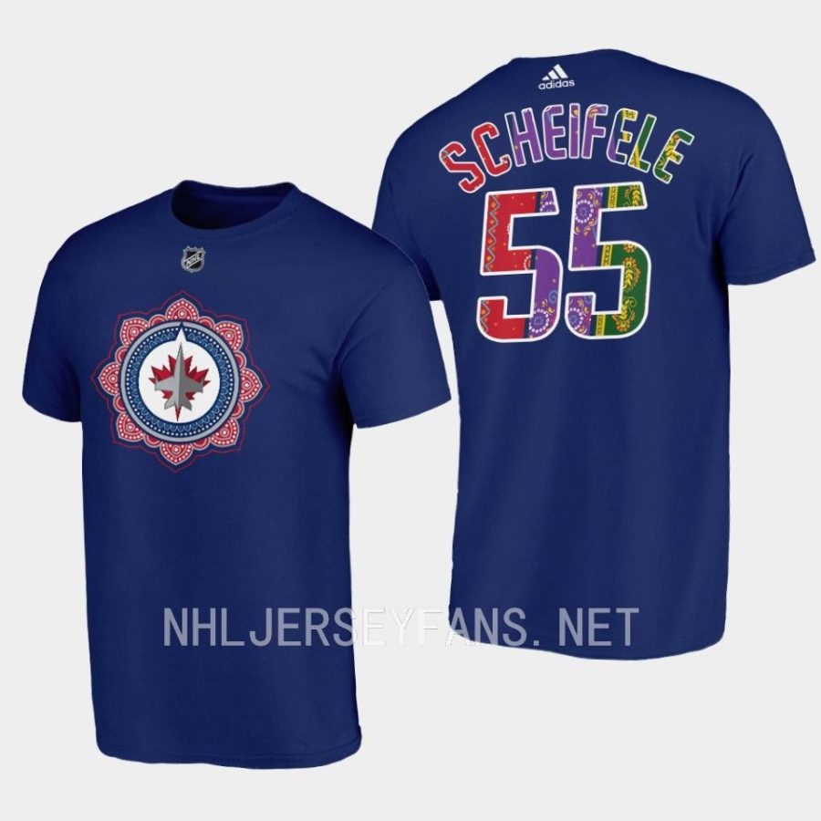 jets mark scheifele navy south asian heritage night t shirt