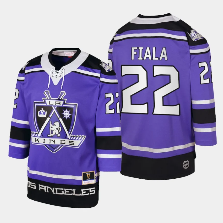 kevin fiala kings purple 2002 blue line player jersey