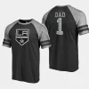 kings black fathers day greatest dad raglan tri blend t shirt